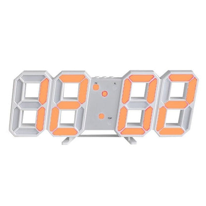 Glanz 3D LED Wanduhr - Modernes Zeitdesign