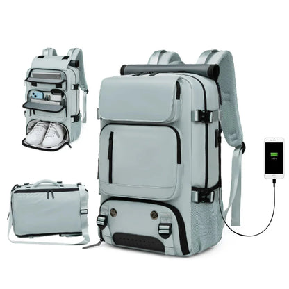 TRAVELMAX Pack – Großer wasserfester Reise-Rucksack mit USB-Anschluss