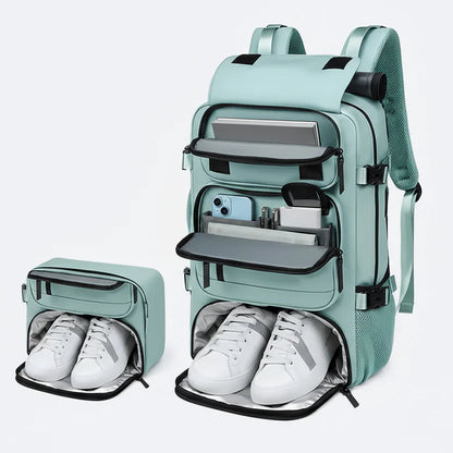 TRAVELMAX Pack – Großer wasserfester Reise-Rucksack mit USB-Anschluss