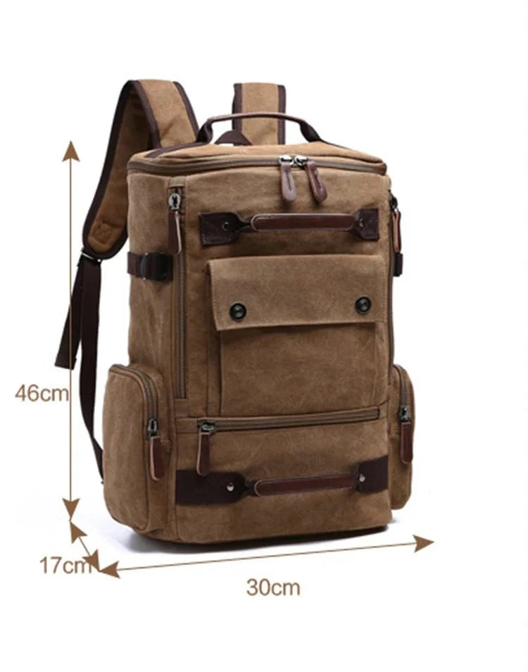 VINTAGECANVAS Rucksack – Stilvoll & Funktional mit Laptopfach für Alltag & Abenteuer