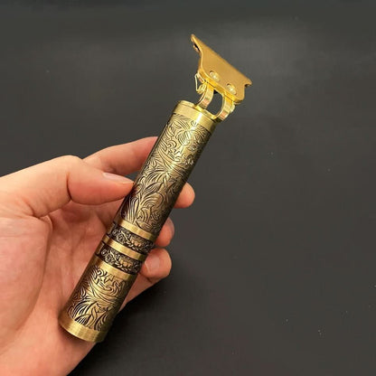 SKULLTRIM – Vintage Barttrimmer mit Akku und präzisem Schnitt für Bart und Haar