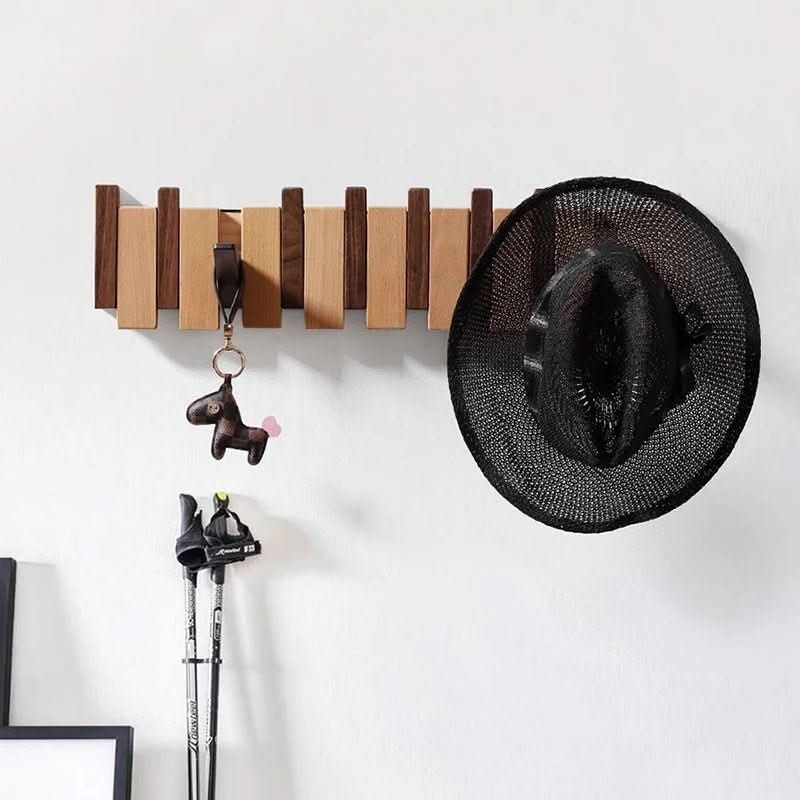 PIANOWOOD – Handgefertigte Wandgarderobe im Klavierstil