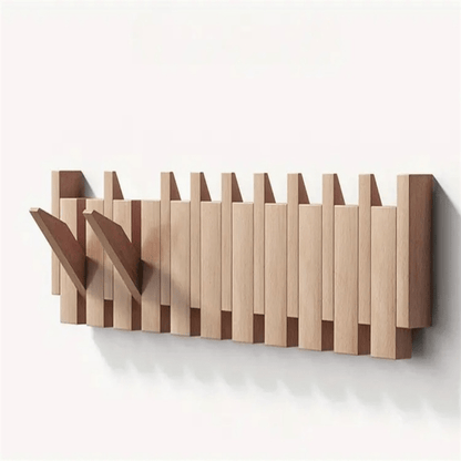 PIANOWOOD – Handgefertigte Wandgarderobe im Klavierstil
