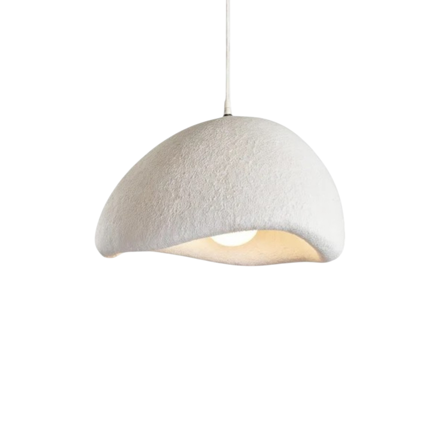 Hängelampe Muschelform – Organisches Wabi Sabi Design mit Sanftem Licht