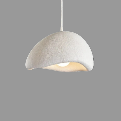 Hängelampe Muschelform – Organisches Wabi Sabi Design mit Sanftem Licht