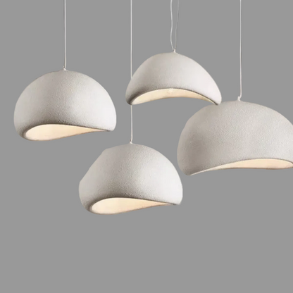 Hängelampe Muschelform – Organisches Wabi Sabi Design mit Sanftem Licht