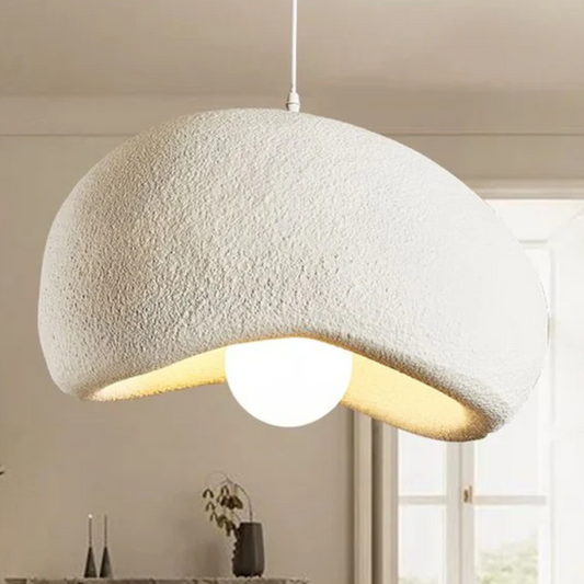 Hängelampe Muschelform – Organisches Wabi Sabi Design mit Sanftem Licht