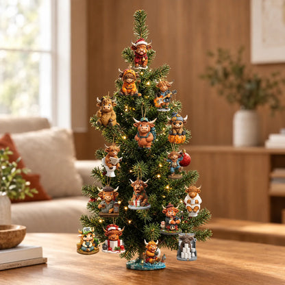 Cowfestiva – Highland-Cow-Adventskalender mit 24 Sammelfiguren