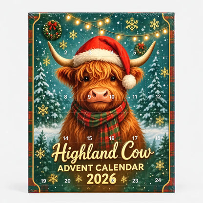 Highlandvex – Highland-Cow-Adventskalender mit nummerierten Fächern
