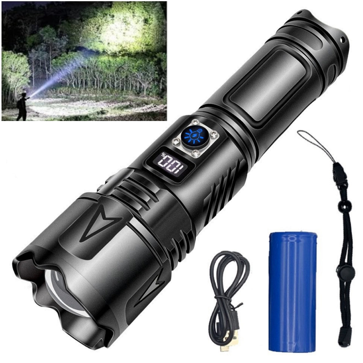 PowerLampe - Hochleistungs Taschenlampe mit 10000 Lumen
