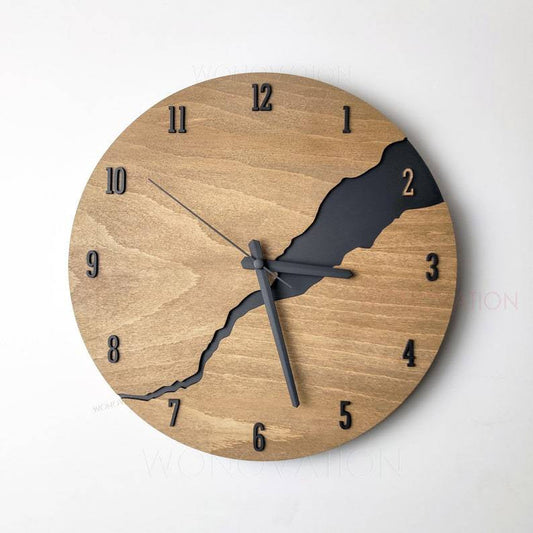 Exklusive Holzuhr - Natürliches Holzdesign