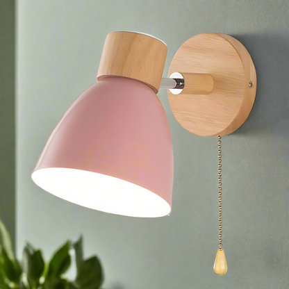 Moderne Wandleuchte Jandiel – Skandinavisches Holzdesign für stimmungsvolle Räume