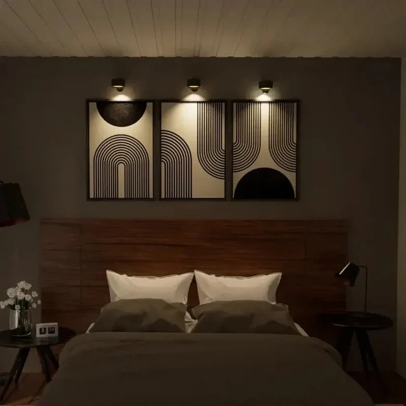 Magnetlume – Kabellose magnetische LED-Wandleuchte mit Fernbedienung