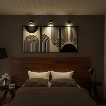Magnetlume – Kabellose magnetische LED-Wandleuchte mit Fernbedienung