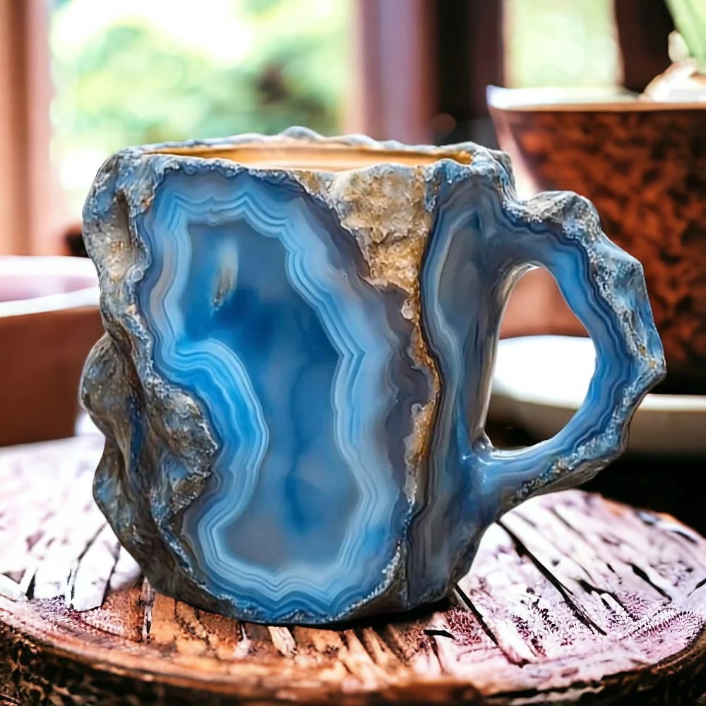 Kaffeetassen Aus Mineralkristall - Funkelndes Kristallglas