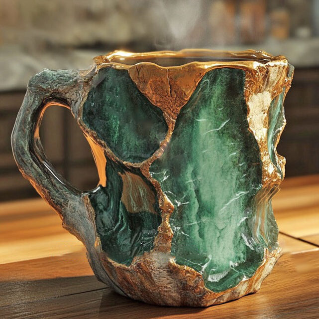 Kaffeetassen Aus Mineralkristall - Funkelndes Kristallglas