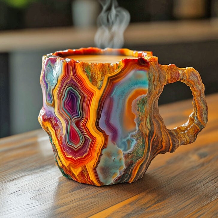 Kaffeetassen Aus Mineralkristall - Funkelndes Kristallglas