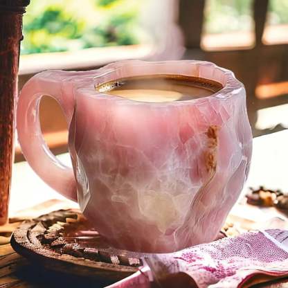 Kaffeetassen Aus Mineralkristall - Funkelndes Kristallglas