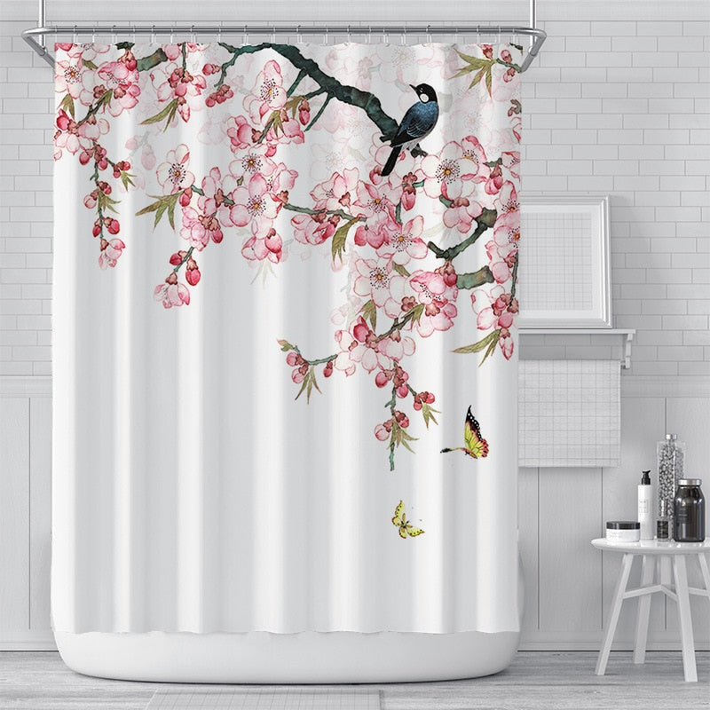Kirschblüten Duschvorhang - Stilvoller Spritzschutz