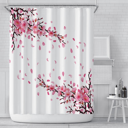 Kirschblüten Duschvorhang - Stilvoller Spritzschutz