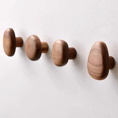 Kleiderhaken Aus Holz Kieselform - Nordisches Design