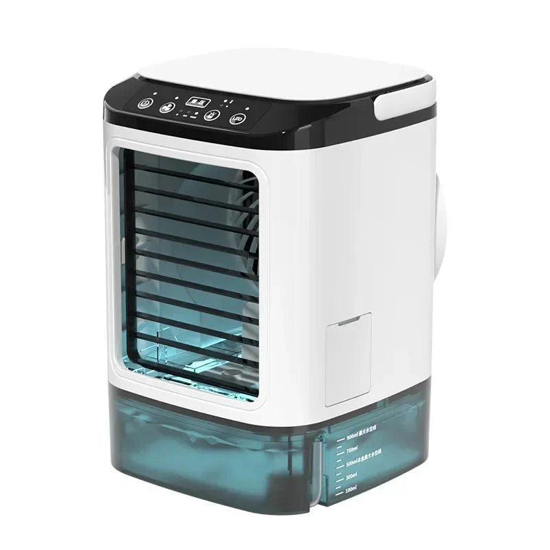 FROSTAIR – Tragbarer Ventilator mit Luftbefeuchtung und LED-Nachtlicht