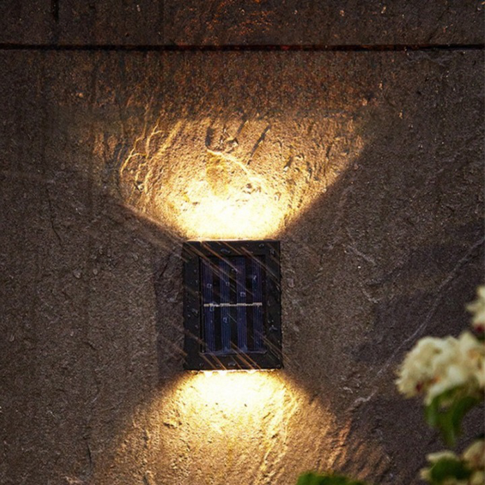 Kabellose LED Solar Wandleuchte Außen – Moderne Gartenbeleuchtung