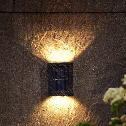 Kabellose LED Solar Wandleuchte Außen – Moderne Gartenbeleuchtung