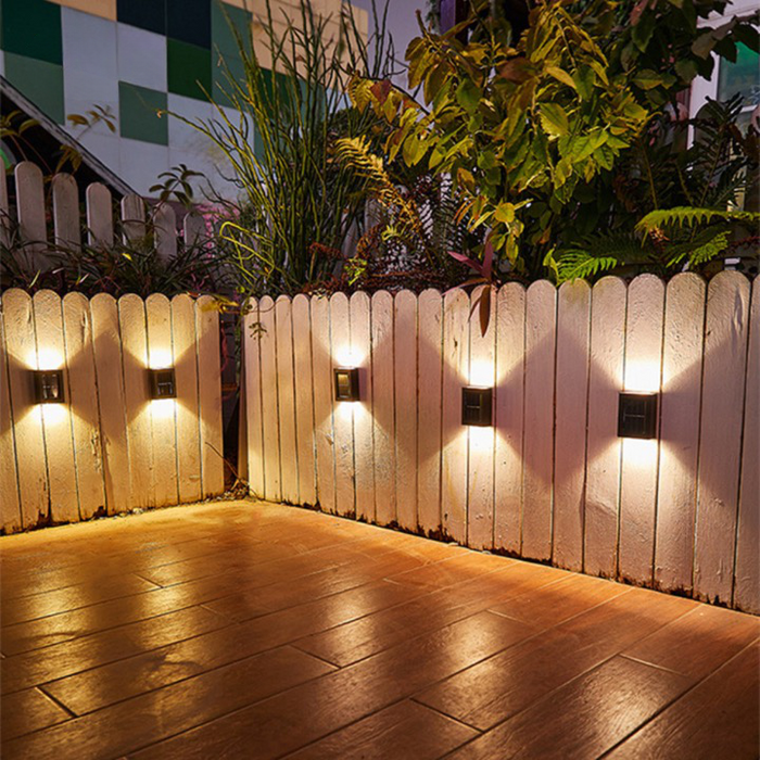 Kabellose LED Solar Wandleuchte Außen – Moderne Gartenbeleuchtung