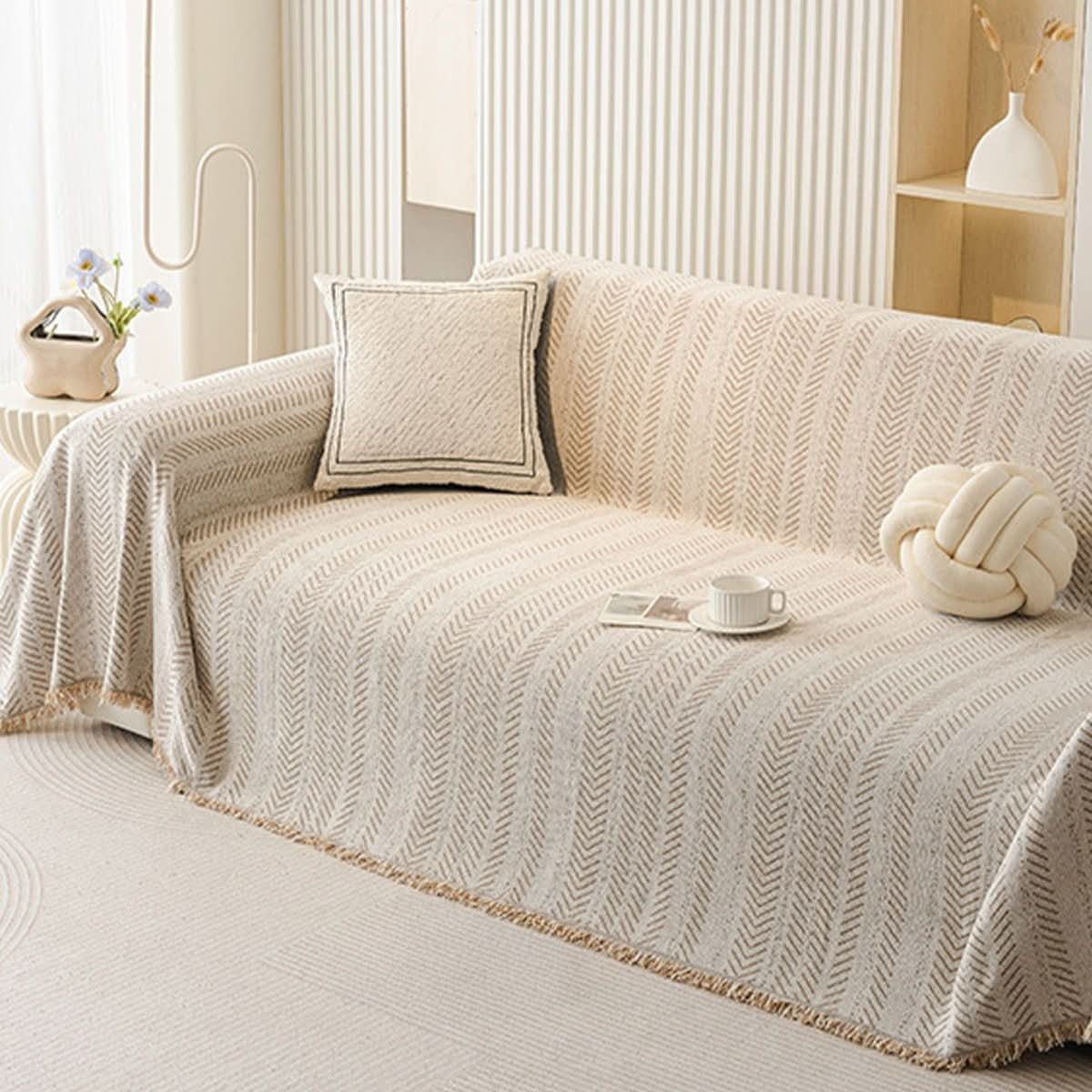 SNUGGLETEXTILE – Kratzfester & waschbarer Sofabezug aus Chenille