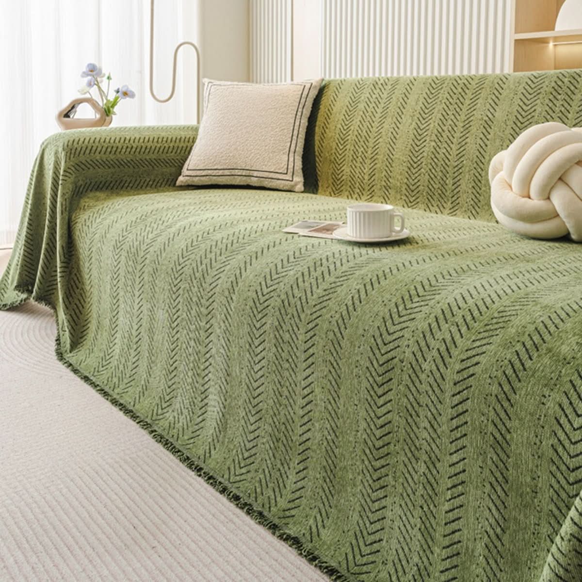 SNUGGLETEXTILE – Kratzfester & waschbarer Sofabezug aus Chenille