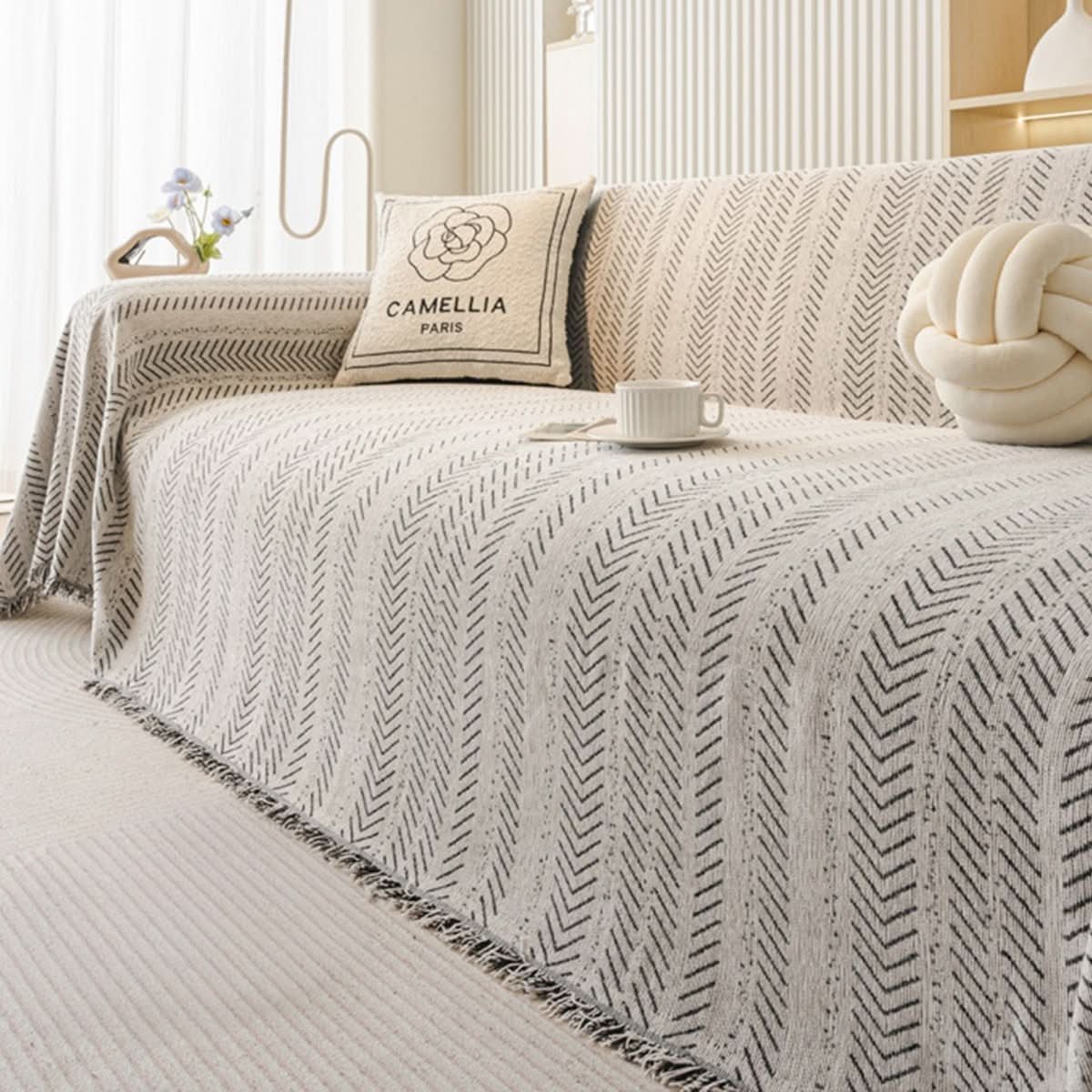 SNUGGLETEXTILE – Kratzfester & waschbarer Sofabezug aus Chenille