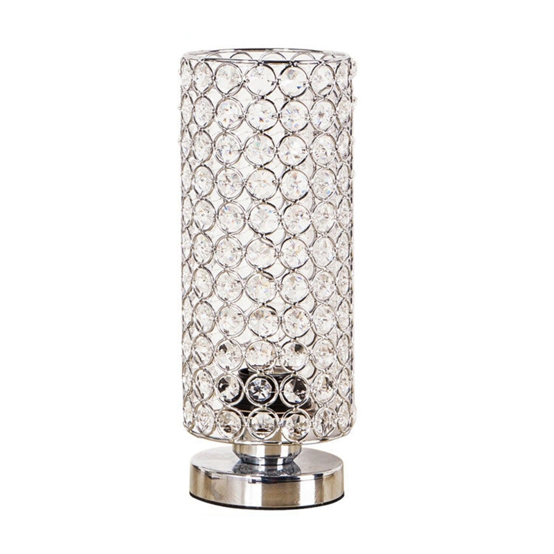 Kristall Tischlampe Chrom - Funkelndes Kristallglas