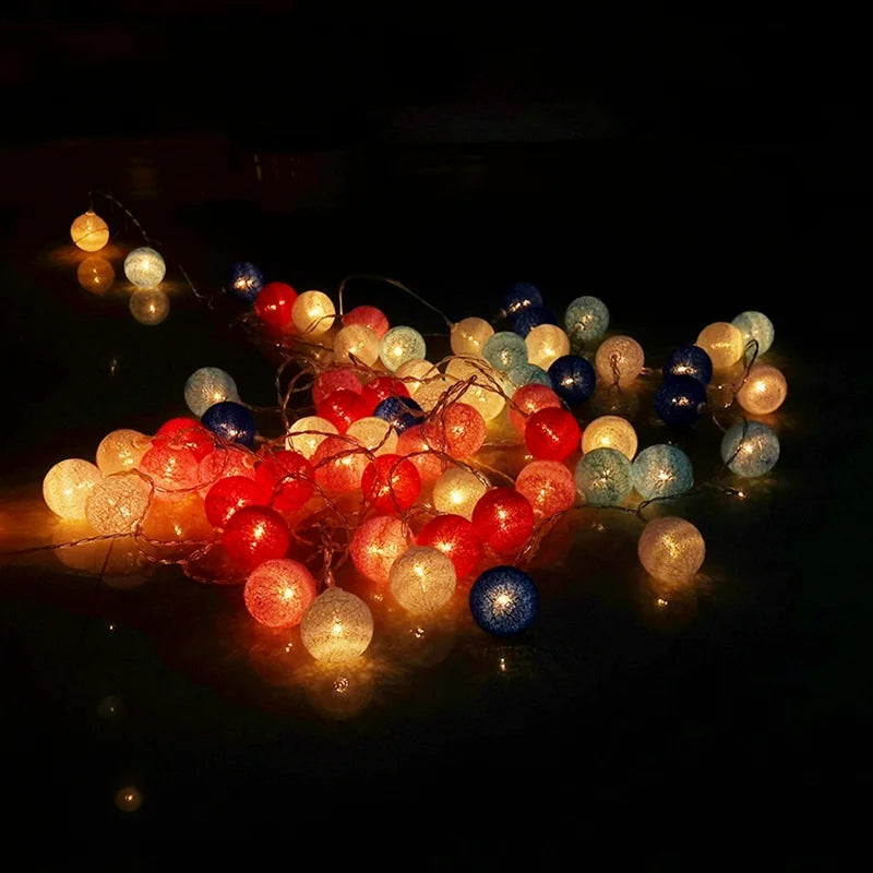 LED Baumwollfadenbällchen - Magische Lichtmomente