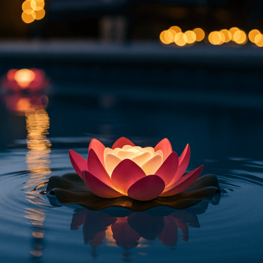 FLOATGLOW – Schwimmende LED-Teichleuchte mit Sanftem Umgebungslicht & Wasserdichtem Design