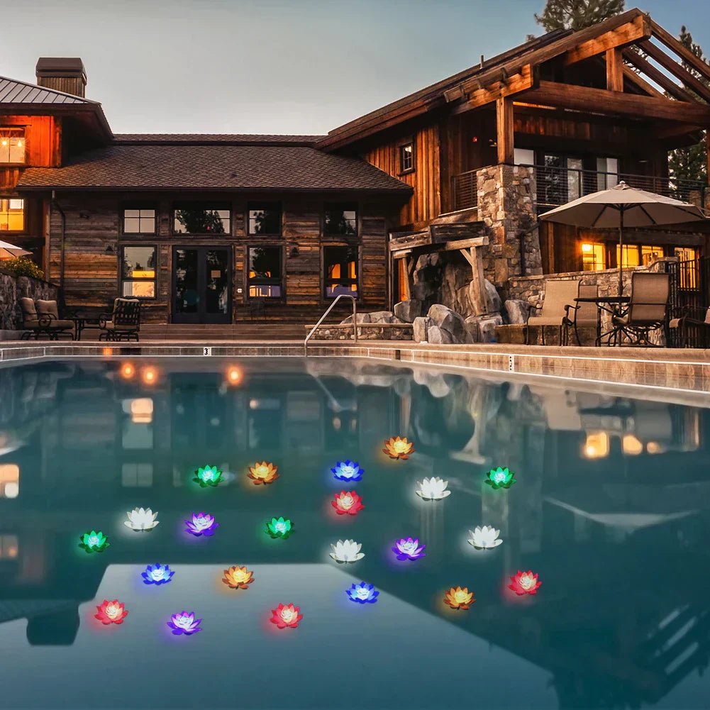 FLOATGLOW – Schwimmende LED-Teichleuchte mit Sanftem Umgebungslicht & Wasserdichtem Design