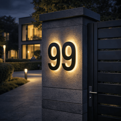 LICHTZEICHEN – Individuell gestaltbare LED-Hausnummern für moderne Häuser