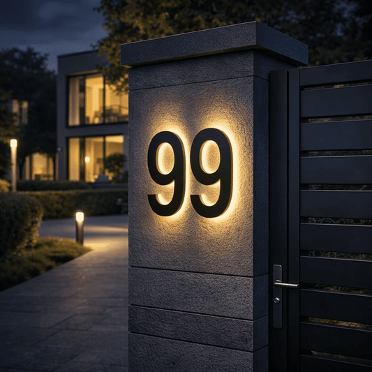 LICHTZEICHEN – Individuell gestaltbare LED-Hausnummern für moderne Häuser