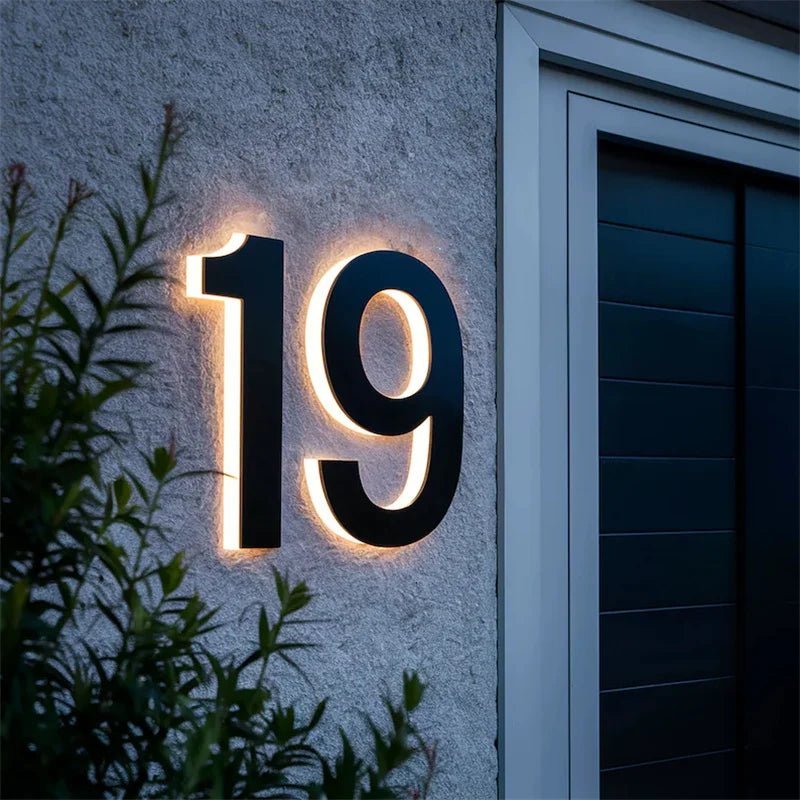 LICHTZEICHEN – Individuell gestaltbare LED-Hausnummern für moderne Häuser