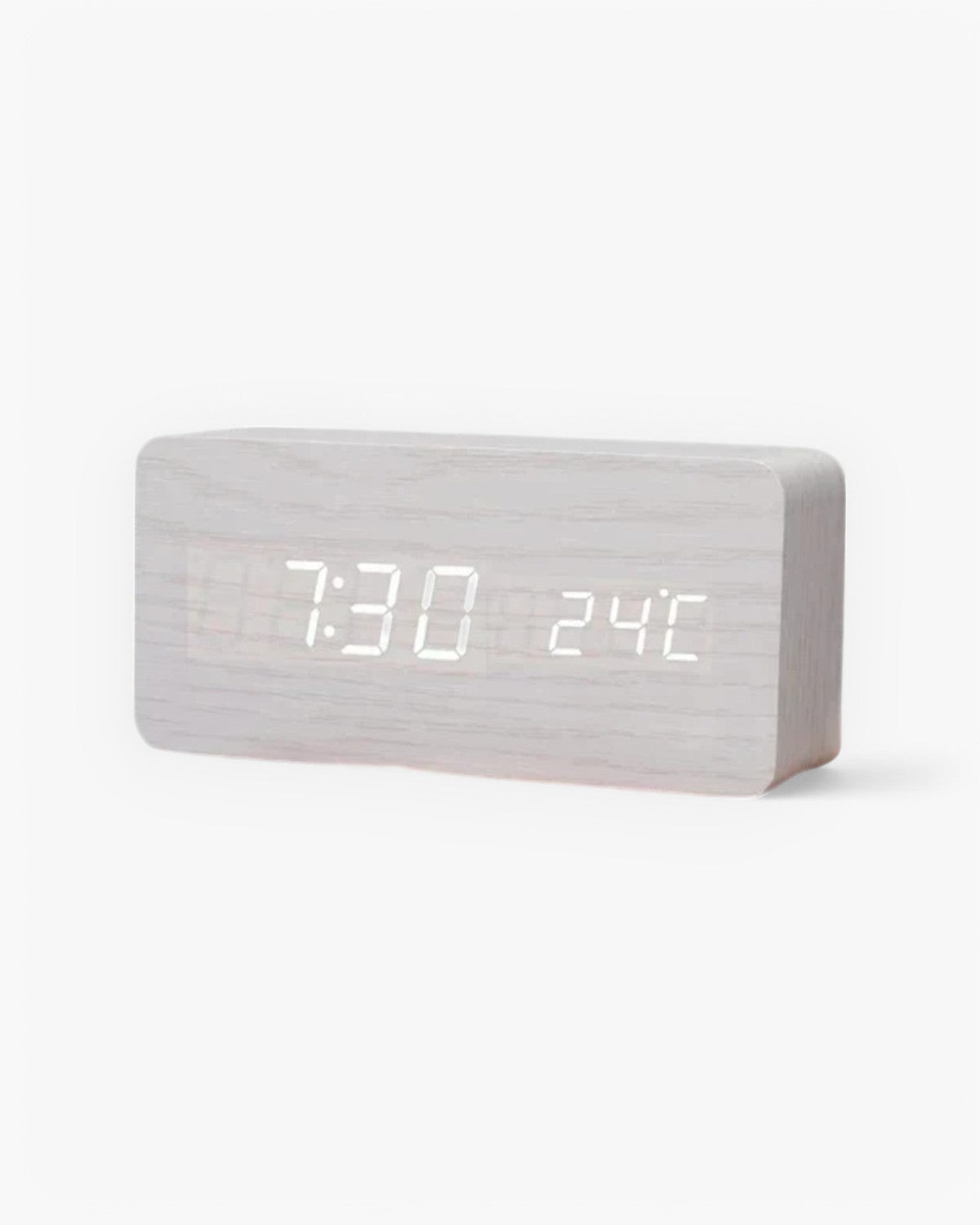 Réveil Bois - Eleganter Digitalwecker aus natürlichem Holz
