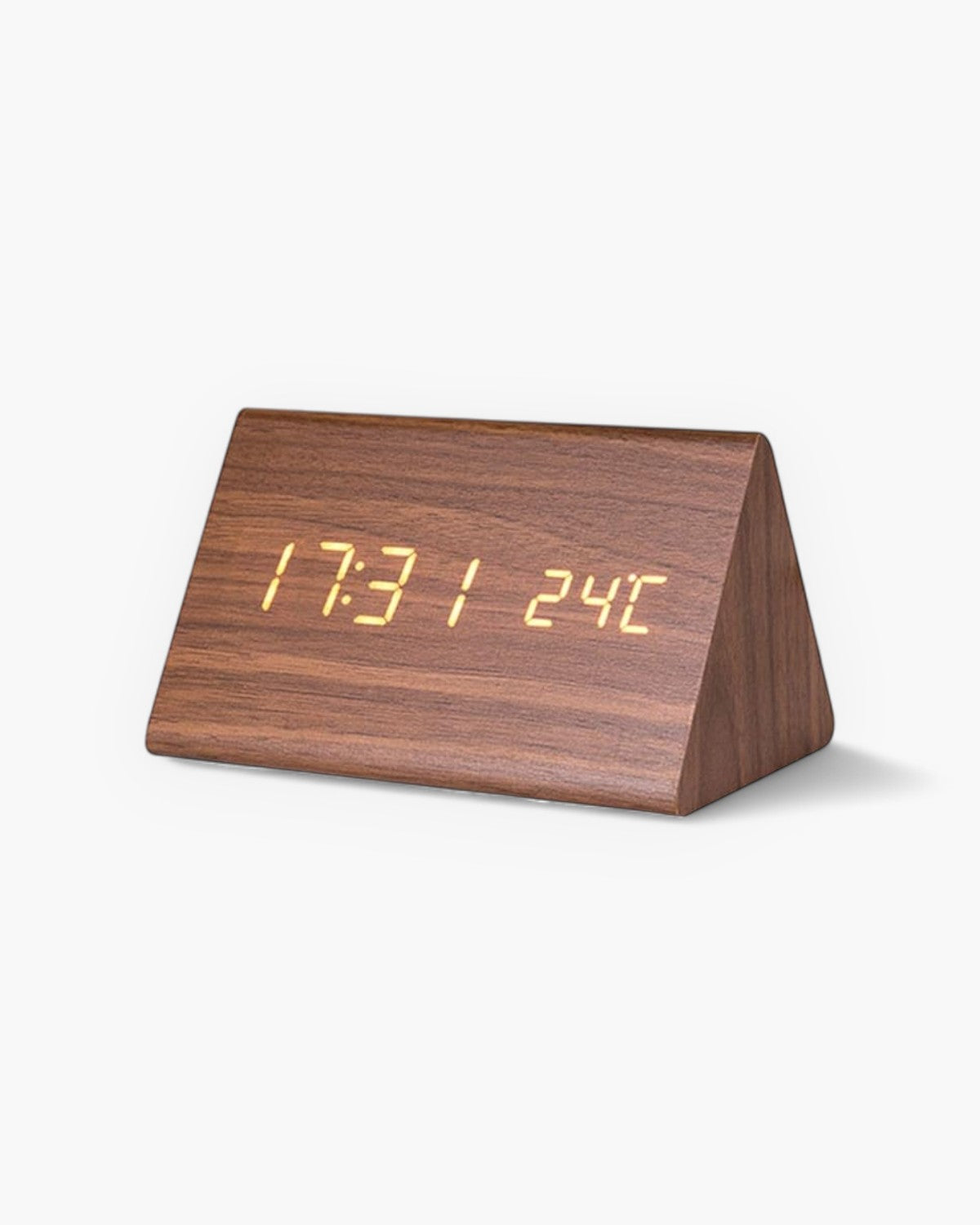 Réveil Bois - Eleganter Digitalwecker aus natürlichem Holz