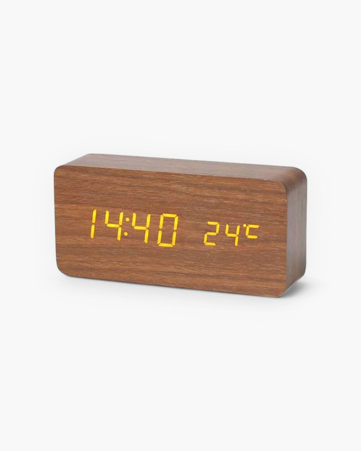 Réveil Bois - Eleganter Digitalwecker aus natürlichem Holz