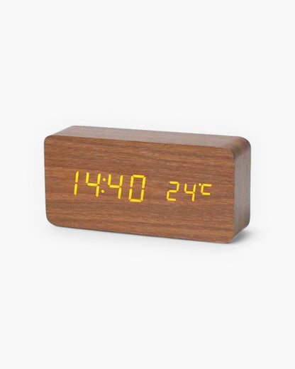 Réveil Bois - Eleganter Digitalwecker aus natürlichem Holz