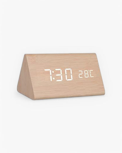 Réveil Bois - Eleganter Digitalwecker aus natürlichem Holz