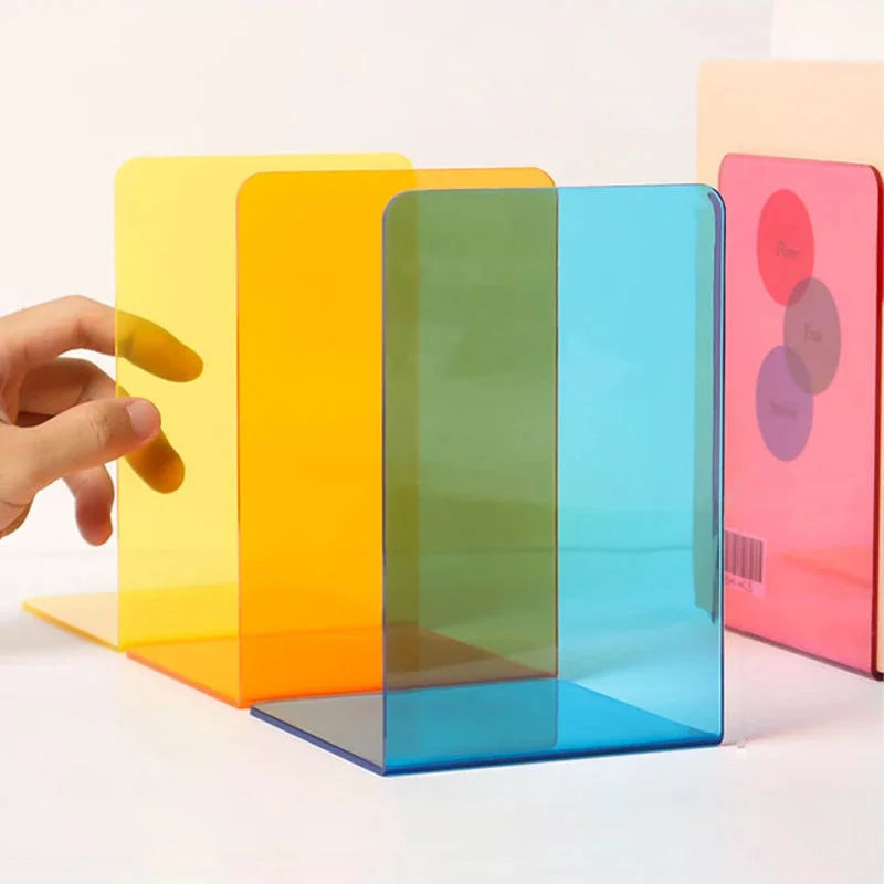 Lumina Buchstützen - Stilvolle Acryl Ordnung für Ihr Regal