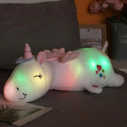 Unicornlume – Einhorn-Kuscheltier mit farbwechselnder LED-Beleuchtung
