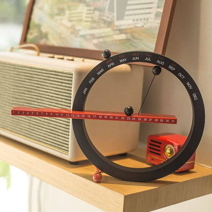 Magnetischer Ewiger Kalender - Natürliches Holzdesign