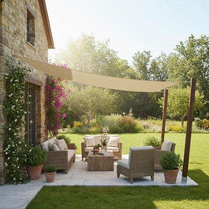 OUTDORIA – UV-beständiges Sonnensegel für Terrasse, Hof und Garten