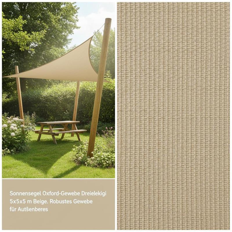 OUTDORIA – UV-beständiges Sonnensegel für Terrasse, Hof und Garten