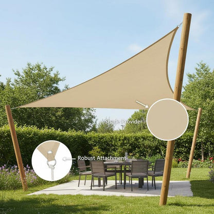 OUTDORIA – UV-beständiges Sonnensegel für Terrasse, Hof und Garten